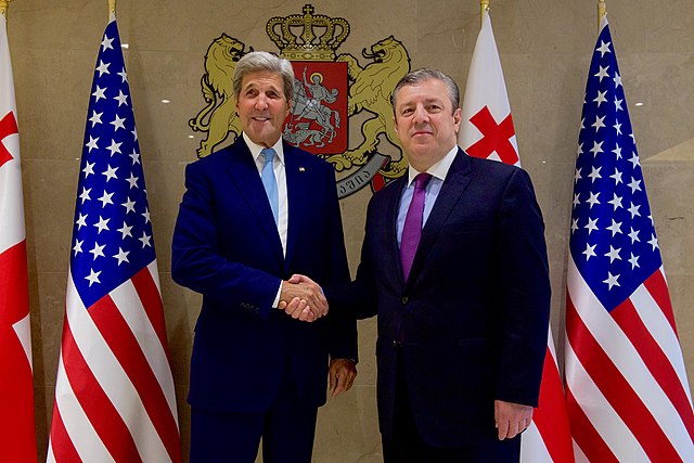 Kvirikashvili meeting with U.S. Secretary of State John Kerry