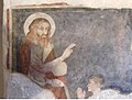 Pittore ignoto del XIV secolo, Santo con un giovane devoto