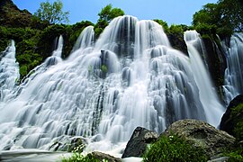 Shaki Waterfall in Armenia, Syunik Province