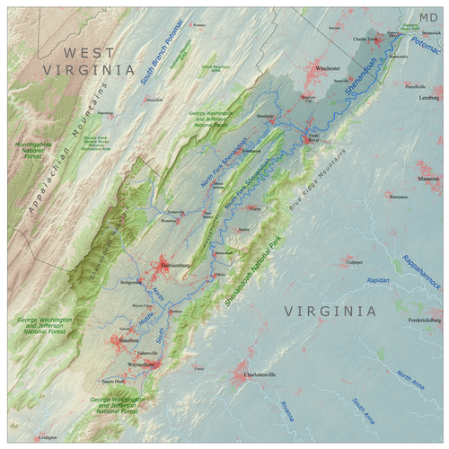 Shenandoah River Tubing Map Shenandoah River - Wikiwand