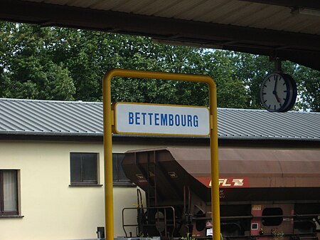 Sign at Bettembourg station