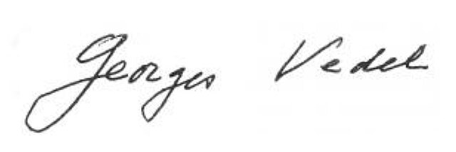 signature de Georges Vedel