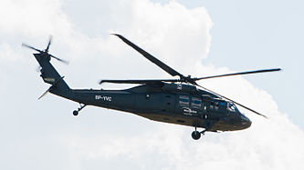 English: Sikorsky S-70i Black Hawk (reg. SP-YVC), built by PZL-Mielec in Poland, at ILA Berlin Air Show 2012. Deutsch: Sikorsky S-70i Black Hawk (Reg. SP-YVC), gebaut in Lizenz von PZL-Mielec in Polen, auf der ILA Berlin Air Show 2012.