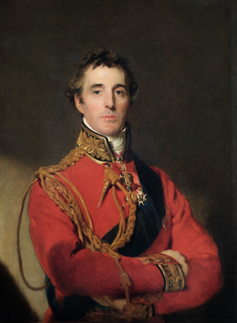Arthur Wellesley, 1st Duke of Wellington, Gemälde von Sir Thomas Lawrence (um 1815; Apsley House, London). Wellesleys Unterschrift: (Quelle: Wikimedia)