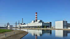 Desnogorskin kaupungissa sijaitseva Smolenskin ydinvoimalaitos (2013).