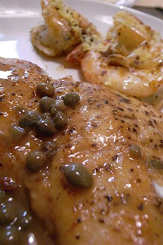 <span class="mw-page-title-main">Meunière sauce</span> French brown butter, parsley, and lemon sauce