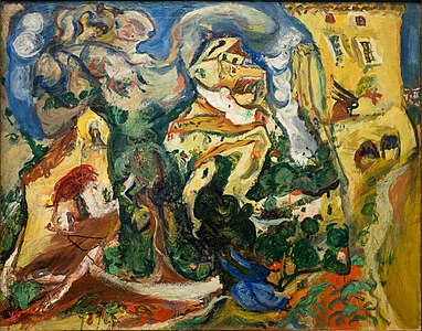 La vilaĝo (1923), oleo sur kanvaso, Muzeo de la Oranĝerio, Parizo
