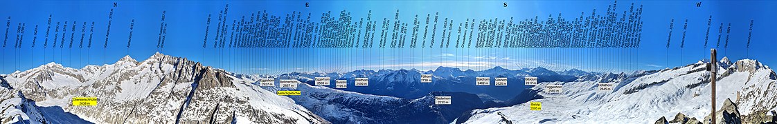 Panorama from Sparrhorn