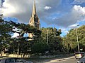 The grade II listed St George's Church, built 1863-65 (with the spire rebuilt in 1905-06)[13]