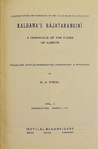 <i>Rajatarangini</i> History book of Kashmir by Kalhana