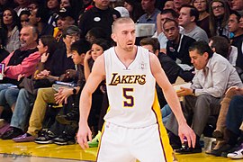 Steve Blake Lakers vs Heat Christmas 2010.jpg