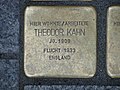 der Stolperstein für Theodor Kahn