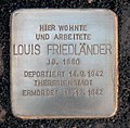 Louis Friedländer, Wrangelstraße 6-7, Berlin-Steglitz, Deutschland