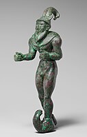 Realistic striding figure of a mountain deity, Mesopotamian or Proto-Elamite (3000 BC).[66]