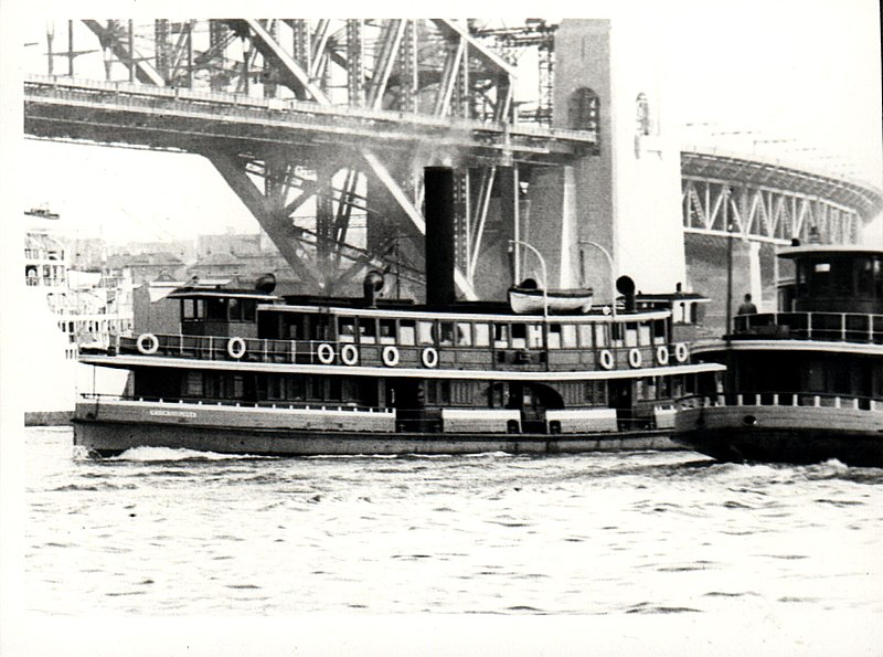 File:Sydney ferry KOOKOOBURRA in Sydney Cove 12 November 1931.jpg