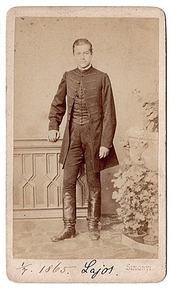 Szekrényessy Lajos 1865. január 7-én