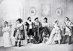 Cast til premieren, Mannheim 1874