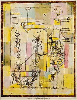 Tale a la Hoffmann (1921), watercolor, ink, and pencil on paper. 31.1 x 24.1 cm. In the collection of the Metropolitan Museum of Art, New York Tale a la Hoffmann MET DT1768.jpg