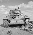 Knocked out Matilda near Tobruk, December 1941