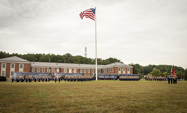 The Capital Marine Detachment, Marine Corps League, presents the 32nd annual USMC Enlisted Awards Parade and Presentation at MCB Quantico in 2014