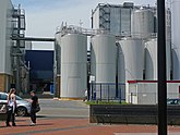 Picture of a new dairy-plant; the milk factory in Beilen; Midden Drenthe; Netherlands, 2012; photo, Fons Heijnsbroek