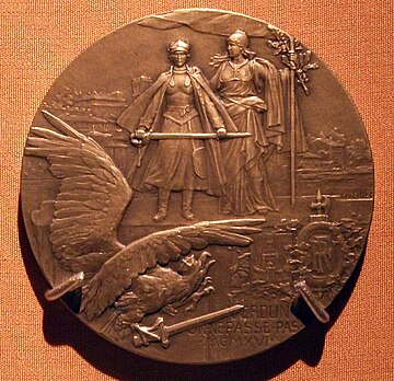 French commemorative medal for the battle