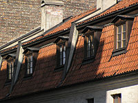 Toruń, huizen in de Most Pauliński (Paulińskistraat)