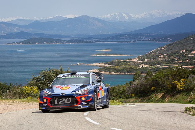 The Hyundai i20 Coupe WRC of Thierry Neuville and Nicolas Gilsoul during the event.