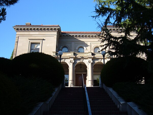 Front entrance with long staircase (2009)