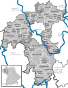 Lage der Verwaltungsgemeinschaft Eibelstadt im Landkreis Würzburg