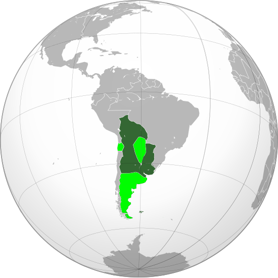 File:Viceroyalty of the Río de la Plata (orthographic projection).svg