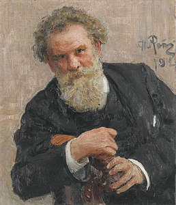 Retrat de l'escriptor i periodista Vladímir Korolenko (1912)