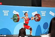 Deutsch: Gewichtheben bei den Olympischen Jugendspielen 2018; Tag 2, 10. Oktober 2018; Jungen 62 kg English: Weightlifting at the 2018 Summer Youth Olympics at 8 October 2018 – Boys' 62 kg