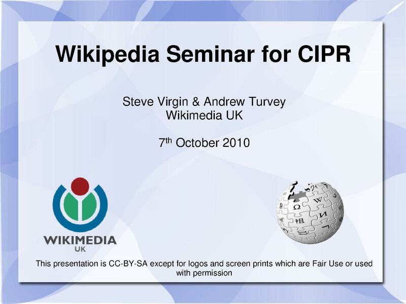 File:Wikimedia UK CIPR seminar October 2010.pdf