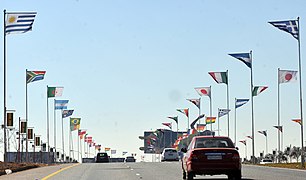 World Cup decorations in Johannesburg.