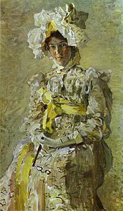 Nadezhda Zabela-Vrúbel, moglie dell'artista, (1898).