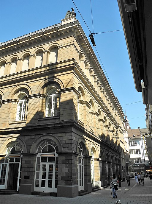 Wuppertal, Von der Heydt-Museum, SO-Ecke (Turmhof 8 + Burgstraße 4)