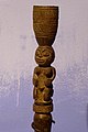 Yoruba diviner's door knocker on display in the National Museum of Ethnography, Warsaw.