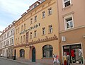 Residential house (two parts) in closed development, with restaurant Klosterstübl