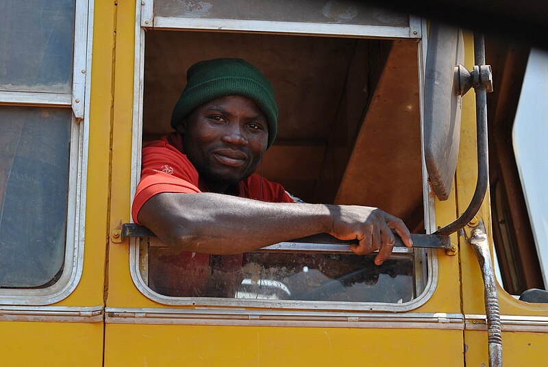 File:Zambia -Construction truck driver.jpg