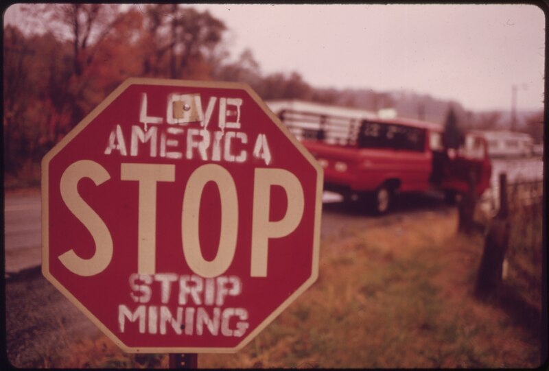 File:"Stop strip mining" sign in Hendrysburg, Southeastern Ohio. - NARA - 554793.tif