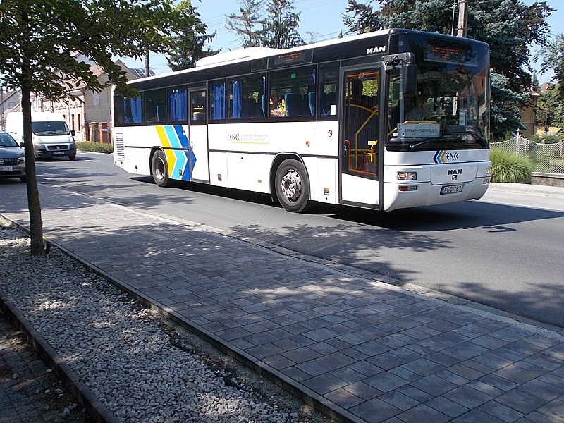 File:ÉNYKK MAN bus, Rákóczi Street, 2020 Sárvár.jpg