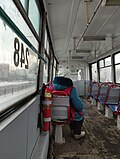 Миниатюра для Файл:Кондуктор в старом трамвае Красноярска.jpg