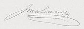 signature de Jacob van Lennep