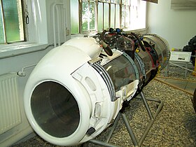 Un moteur d'aviation BMW 003 préservé, l'élément de base du turbomoteur GT 101.