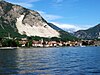 View of Baveno and the mountains beyond, from Isola dei Pescatori in Lake Maggiore