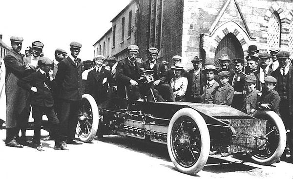 1903 Gordon Bennett Trophy. Athy. Alexander Winton in the Winton Bullet 2