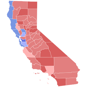 1988 United States Senate election in California results map by county.svg