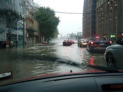 Flash flooding in Flinders Street, Melbourne, March 6, 2010 2010 Melbourne storms flash flooding in Flinders Street.jpg