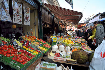 Fresh produce at the Naschmarkt